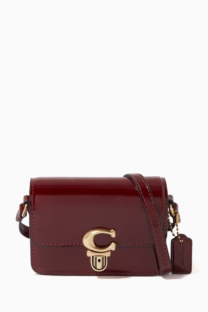 

Studio 12 Crossbody Bag in Patent Leather, Red