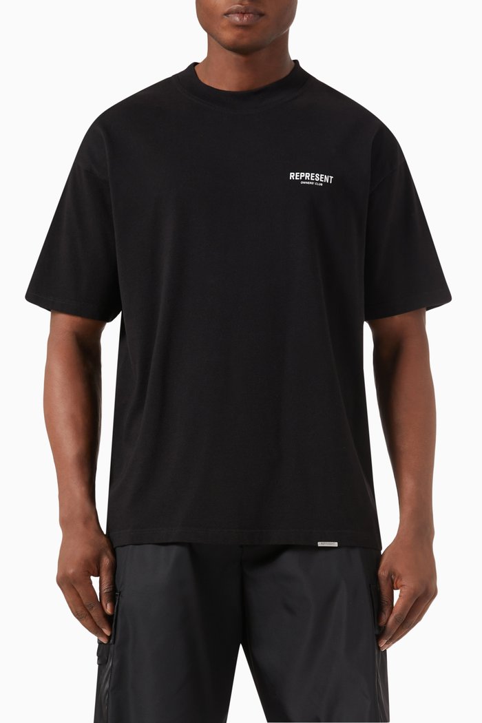 

Owners Club T-shirt in Cotton Jersey, Black