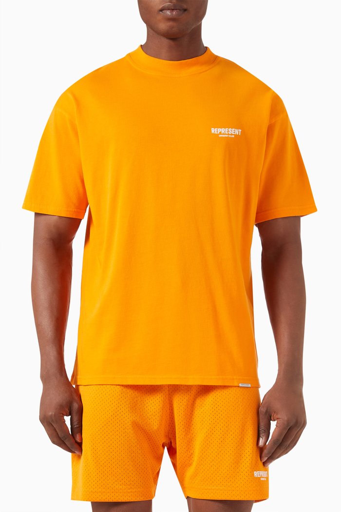 Owner's Club T-shirt in Cotton Jersey, Orange