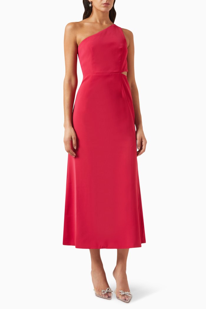 

Marissa One-shoulder Gown, Pink