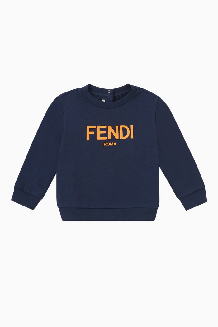 

Logo Sweatshirt in Cotton, Blue
