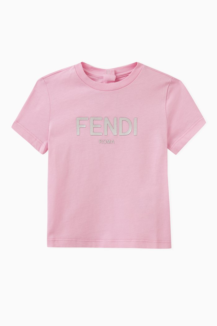 

Logo T-shirt in Cotton, Pink