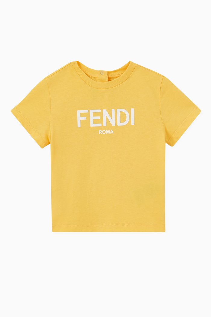 

Logo T-shirt in Cotton, Yellow