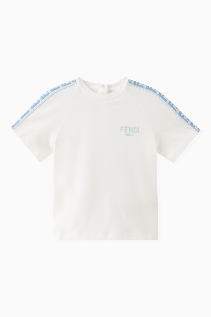 Logo T-shirt in Cotton Jersey, White
