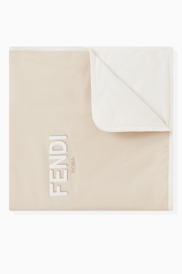 

Logo Blanket in Cotton-blend, Neutral
