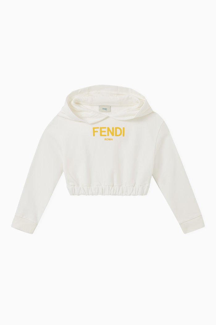 

Logo Hoodie in Cotton, White