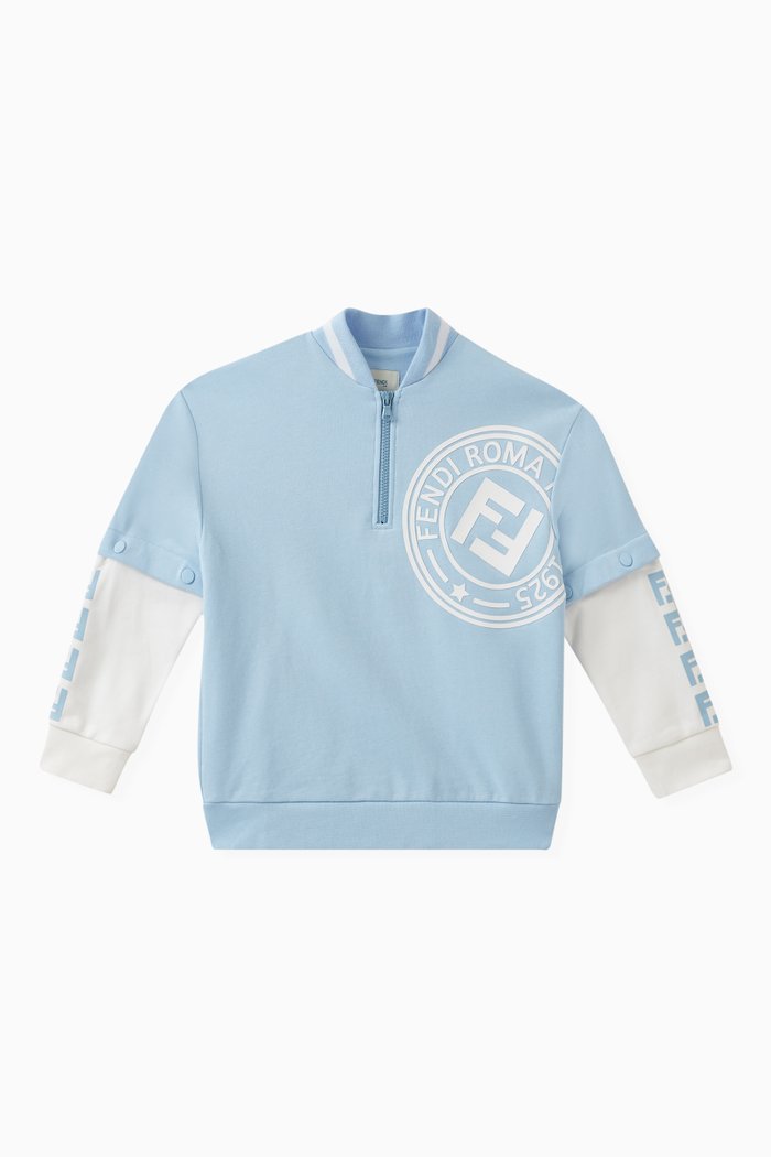 

Logo Sweatshirt in Cotton, Blue
