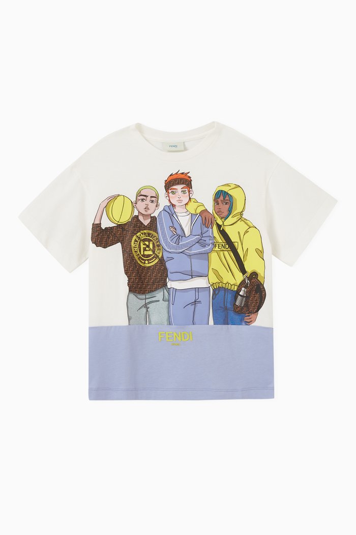 

Graphic Logo T-shirt in Cotton, White