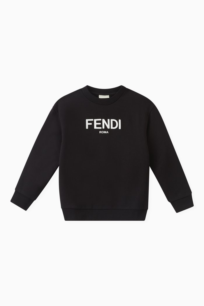 

Logo Sweatshirt in Cotton, Black