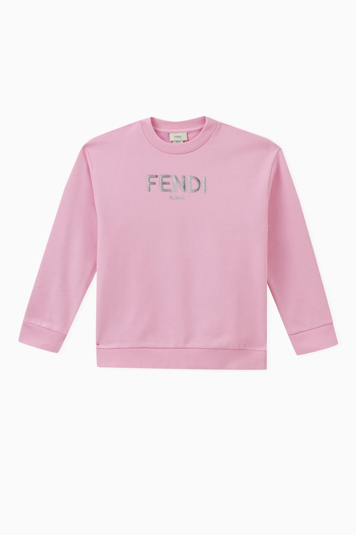 

Logo Sweatshirt in Cotton, Pink