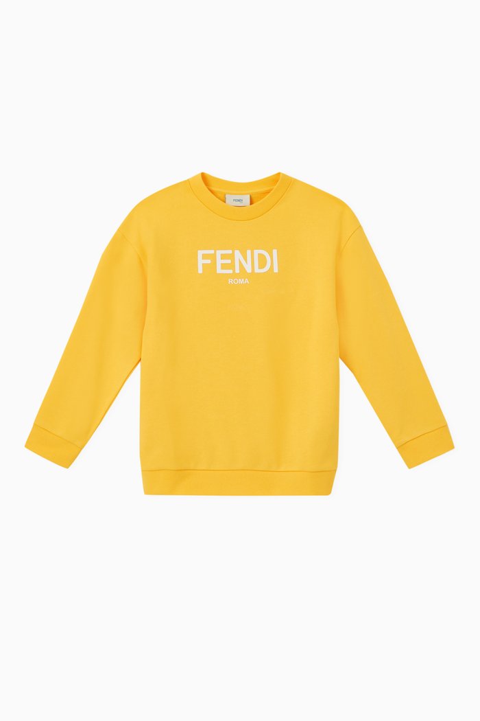 

Logo Sweatshirt in Cotton, Yellow