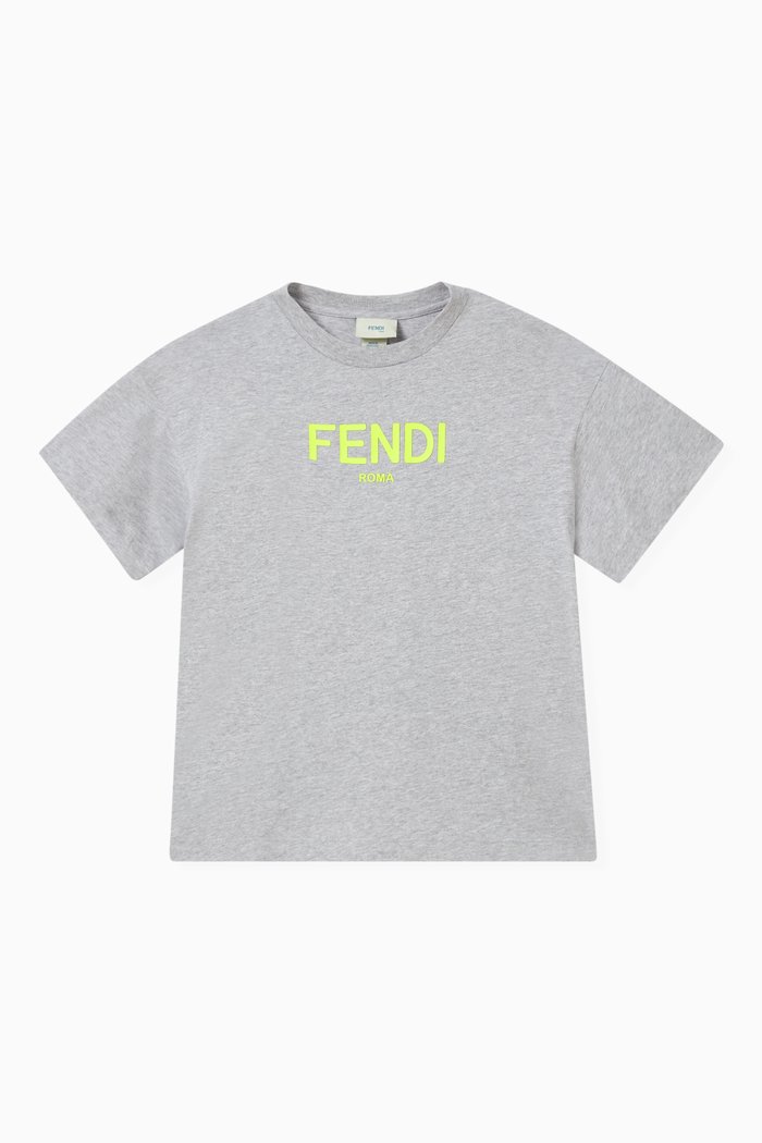 

Logo T-shirt in Cotton, Grey