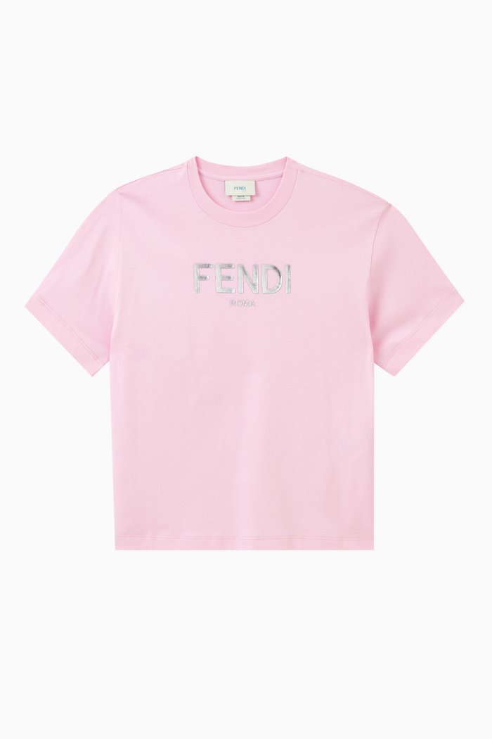 

Logo T-shirt in Cotton, Pink