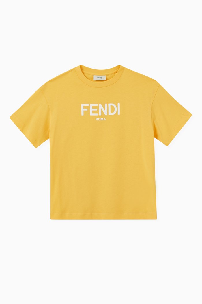 

Logo T-shirt in Cotton, Yellow