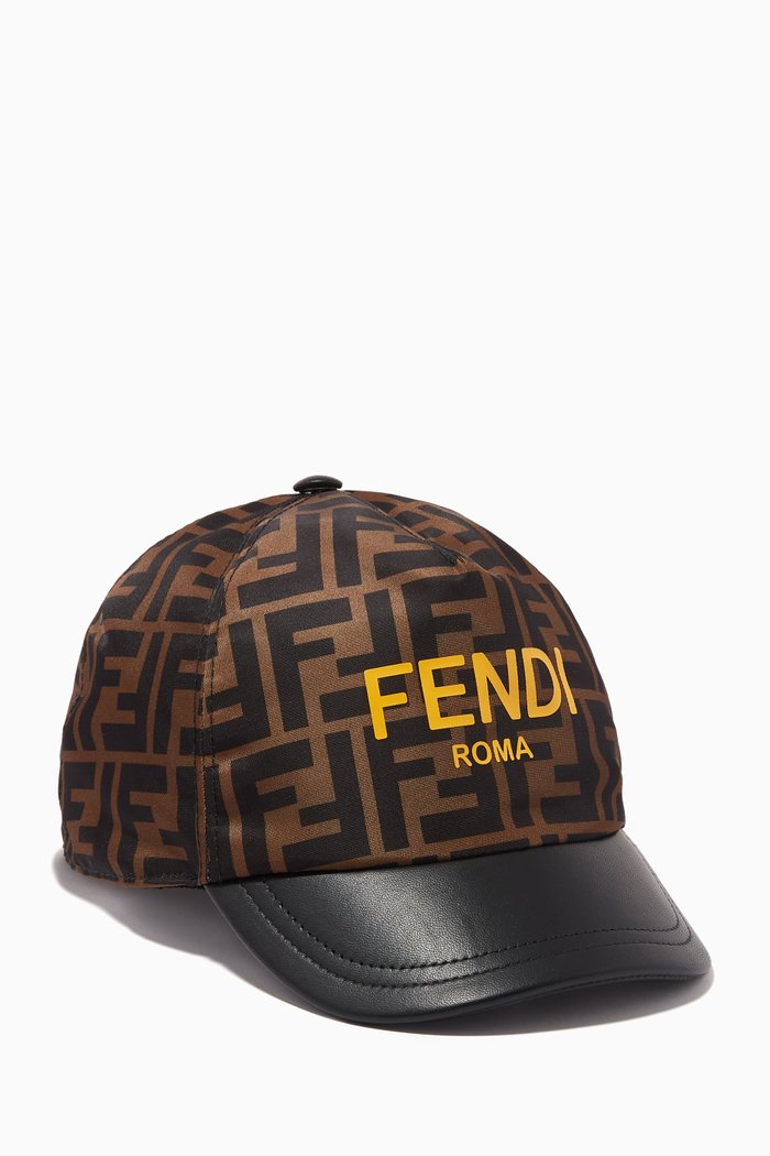 

Logo Baseball Cap in Polyamide, Brown