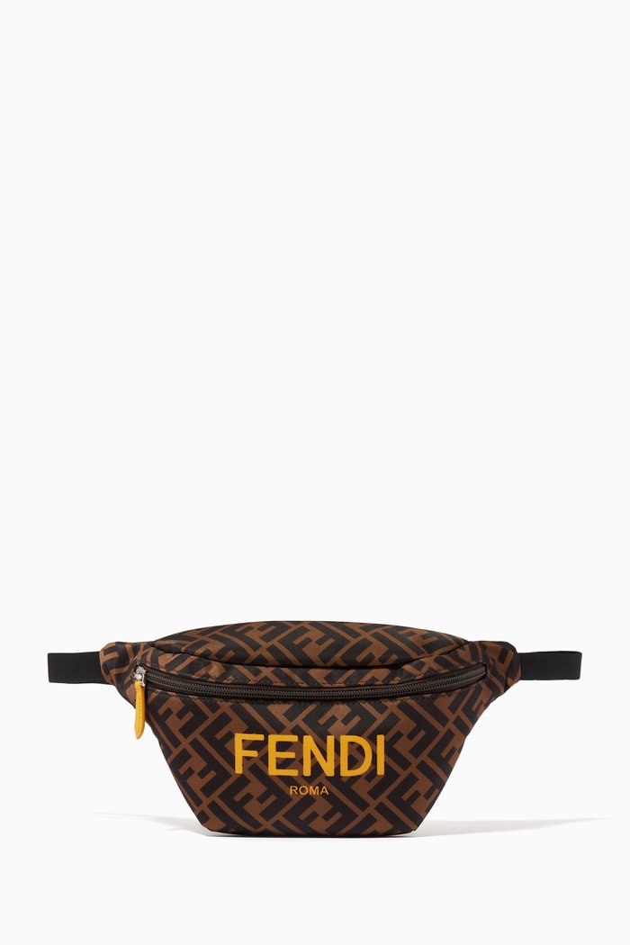 

Logo Belt Bag in Nylon, Brown