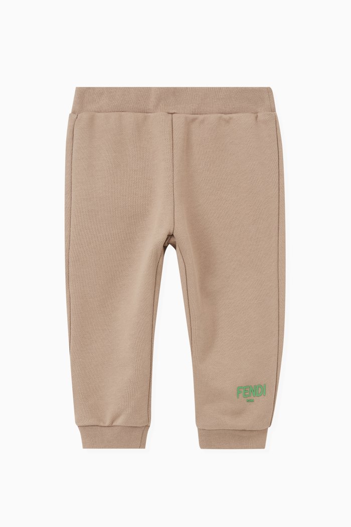 Logo Sweatpants in Cotton, Neutral