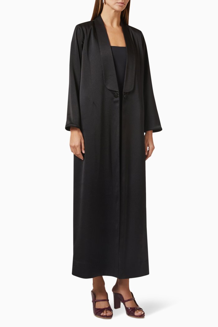 

Open Jacket Abaya, Black