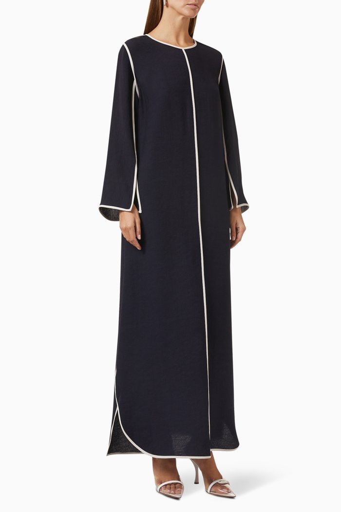 

Ripple Long Sleeve Kaftan, Blue