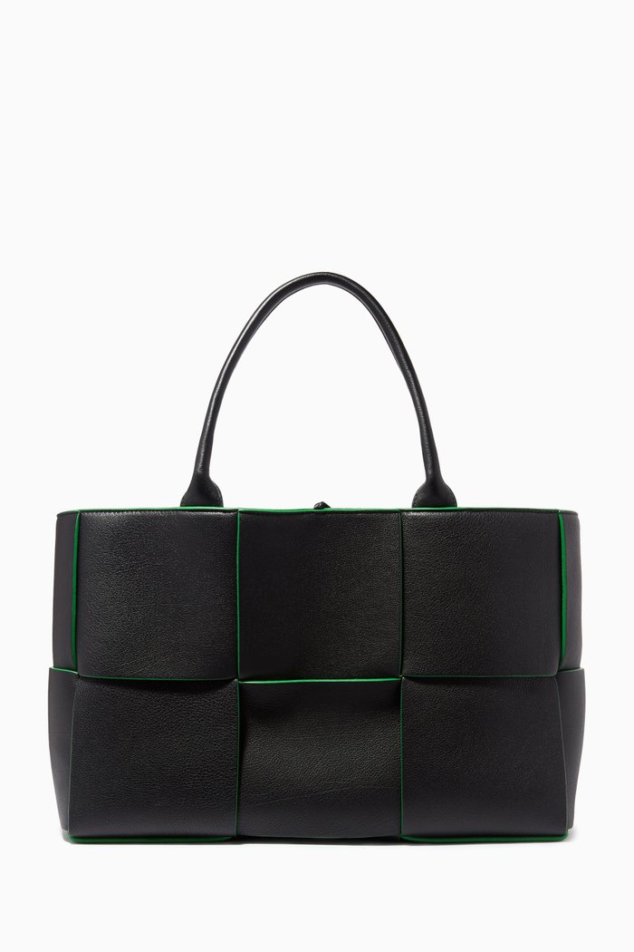 

Medium Arco Tote in Intrecciato Nappa, Black