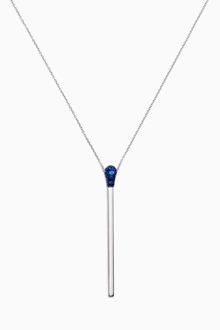

Match Necklace in 18kt White Gold