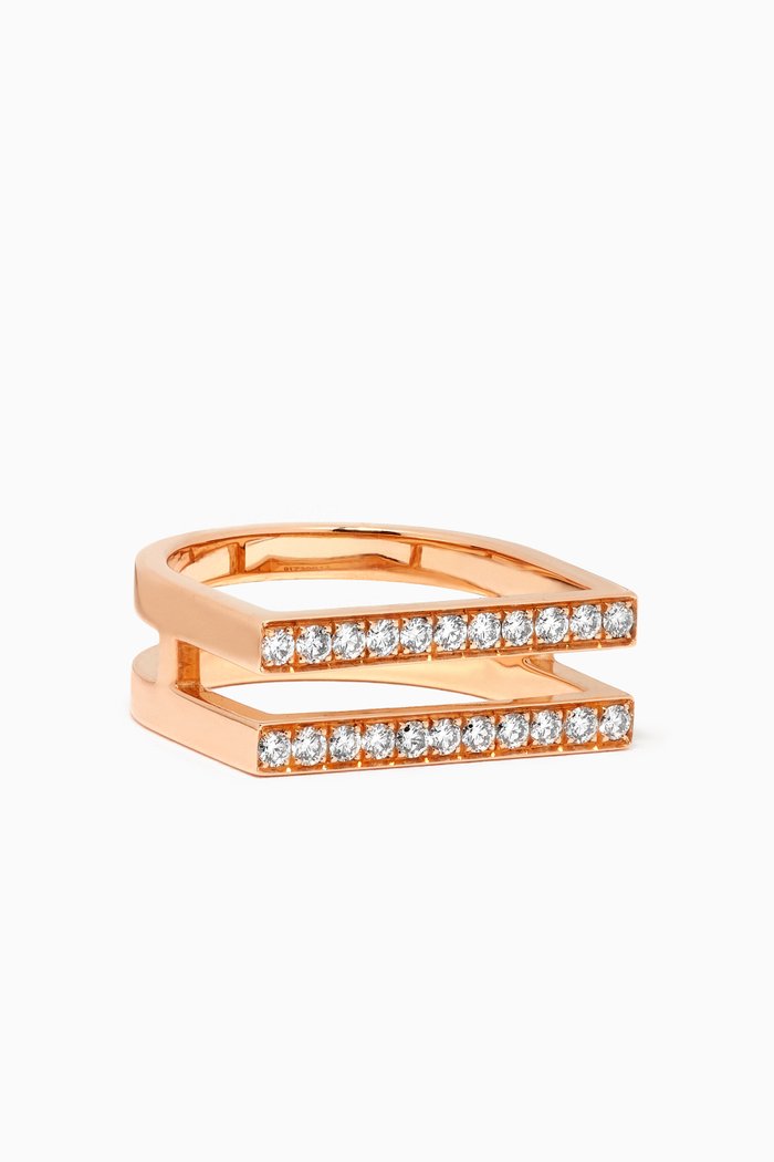 

Nima's Classic Full Pavé Ring in 18kt Rose Gold