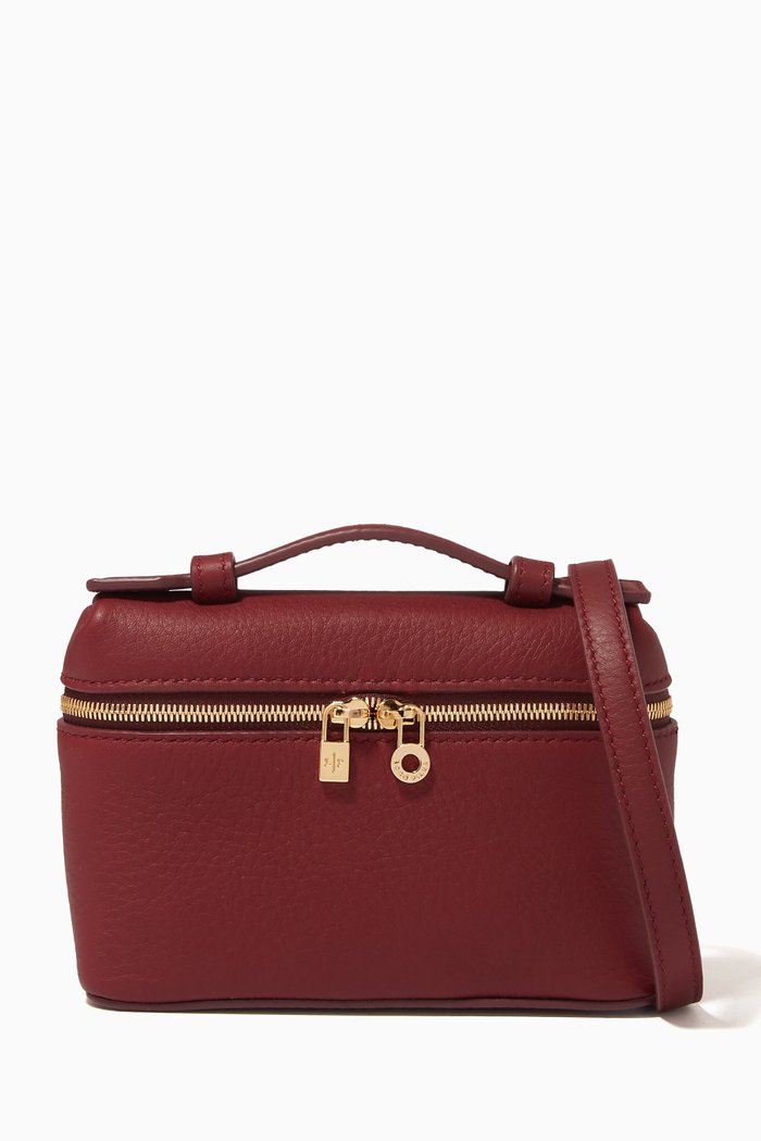 

Extra Pocket L14 Bag in Calfskin Leather, Red