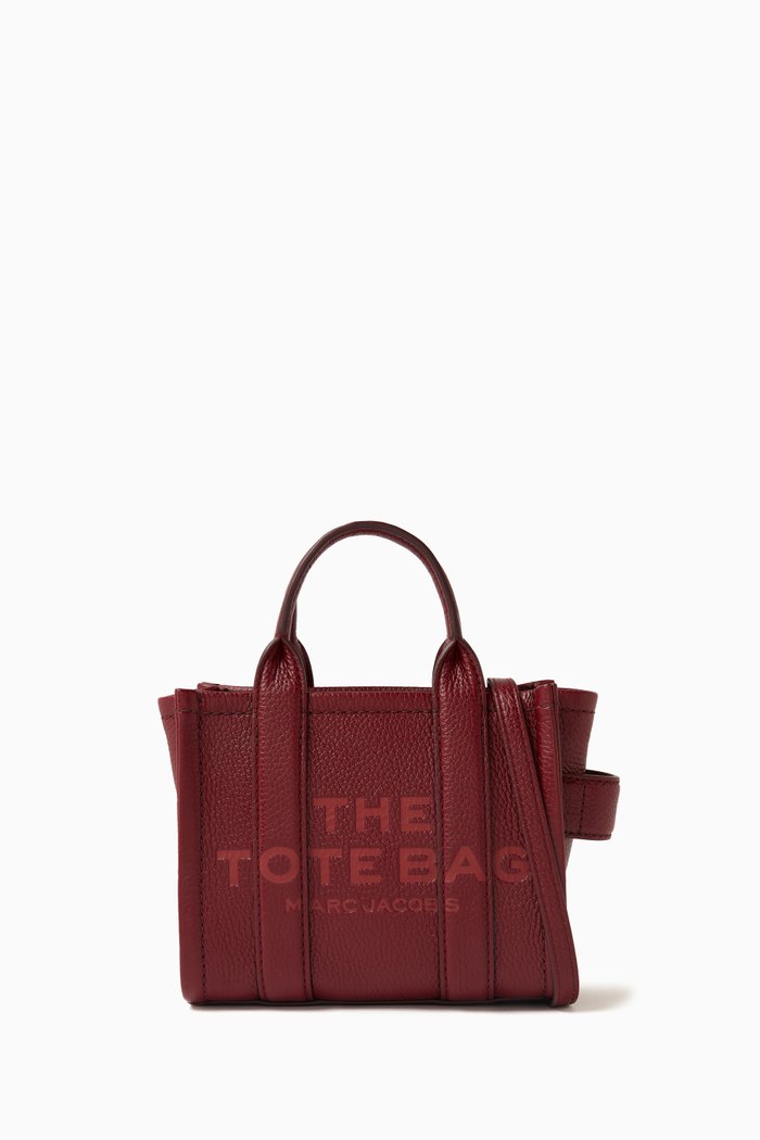 

The Mini Tote Bag in Cow leather, Burgundy
