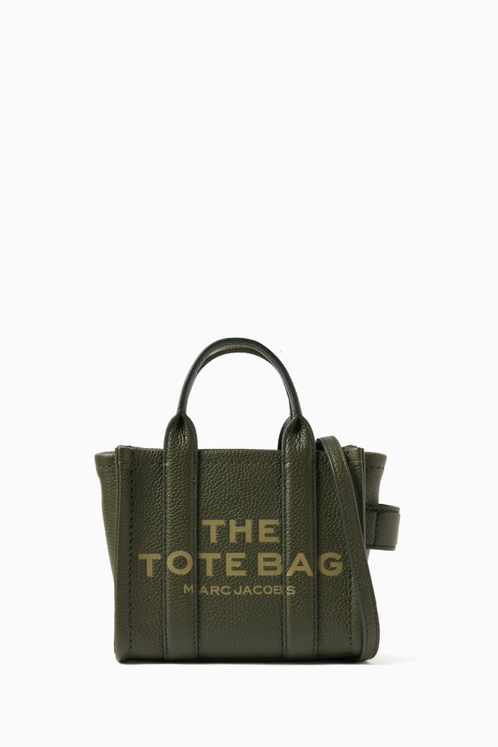 

The Mini Tote Bag in Cow leather, Green