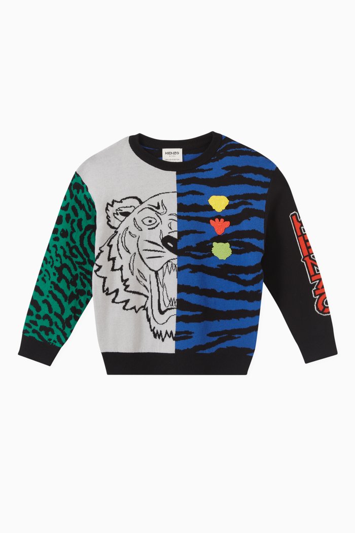 

Party Capsule Multi-print Sweatshirt in Cotton, Grey