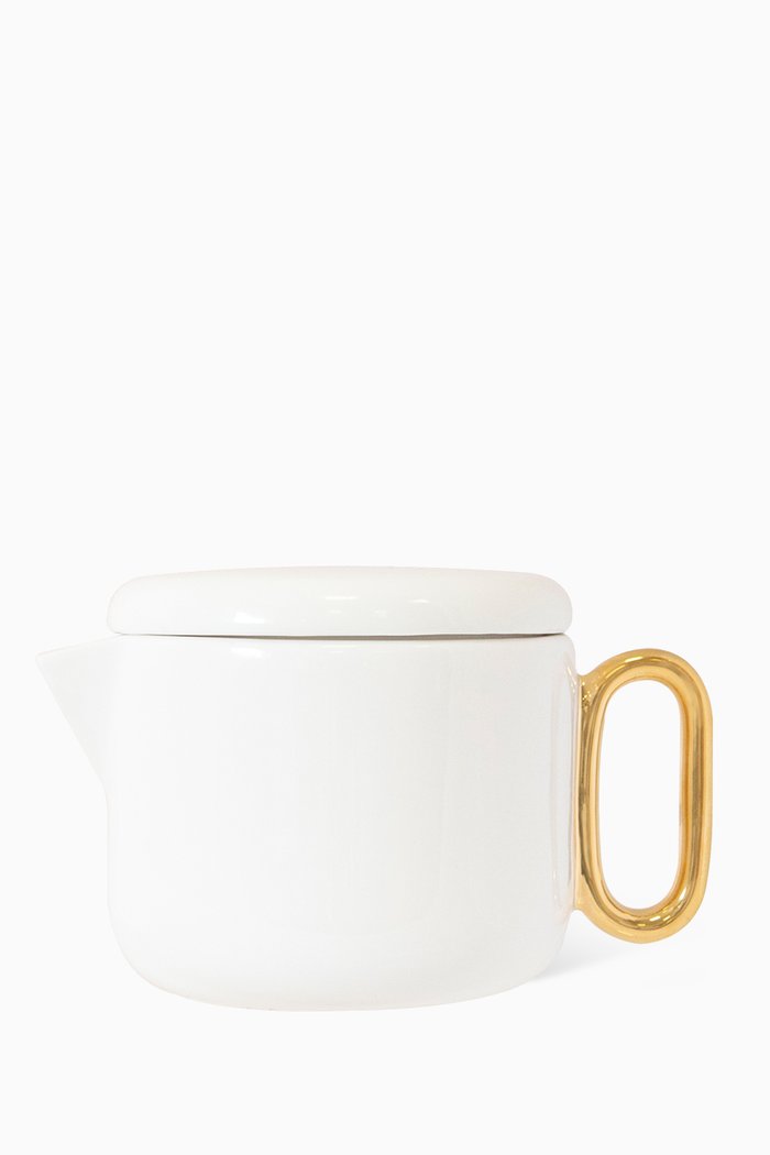 

Celine Teapot in Bone China, White
