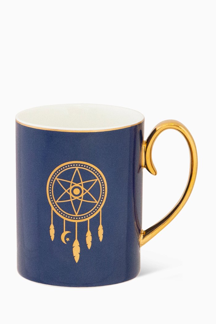 

Dreamcatcher Mug in Bone China, Blue