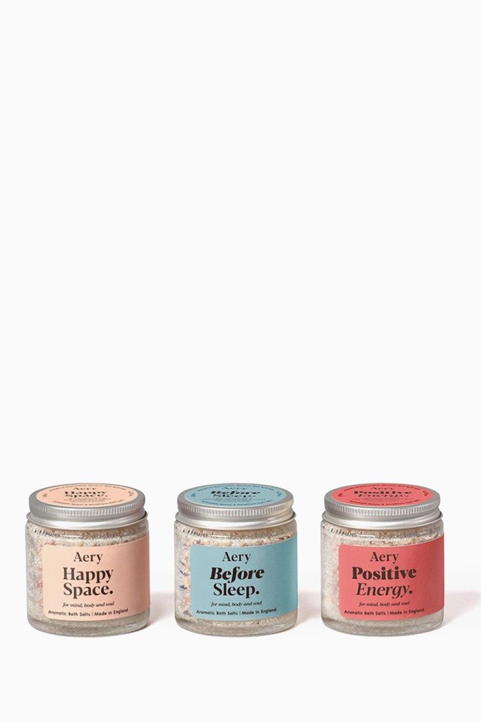 

Positive Energy Gift Set of 3 Bath Salts, 100g, Multicolour