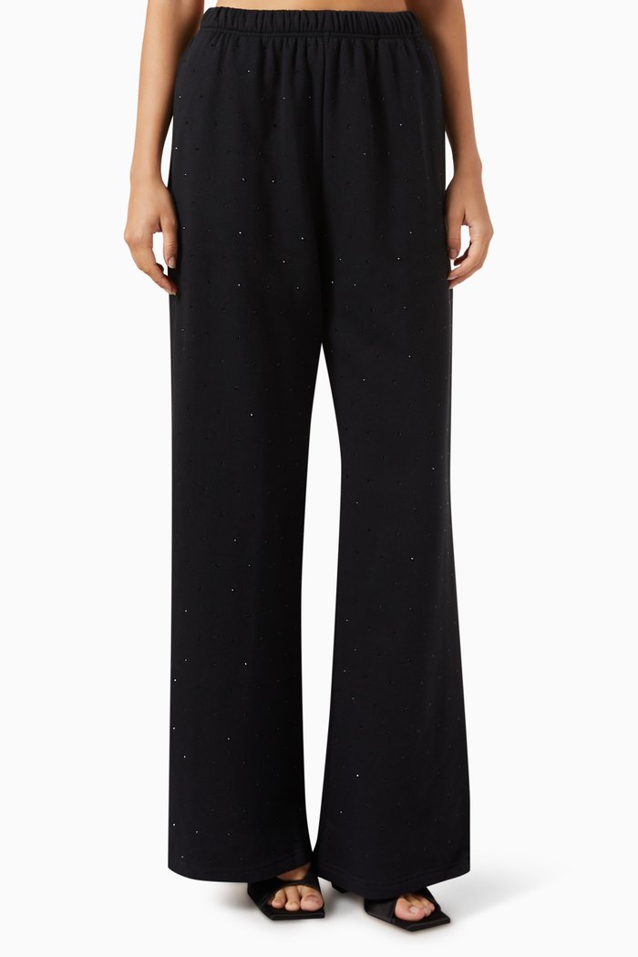 

Crystal Pants in Fleece, Black