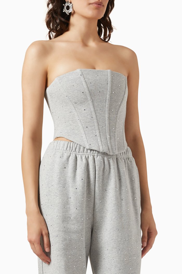 

Crystal Corset in Fleece, Grey