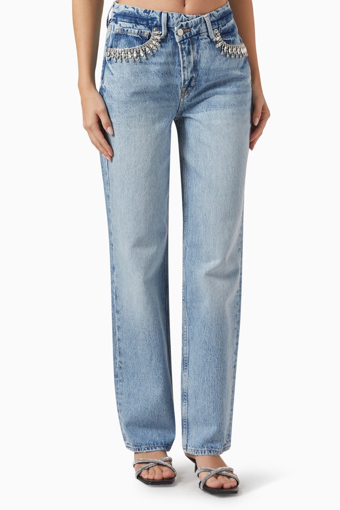 

Good 90's Crossover Jeans in Denim, Blue