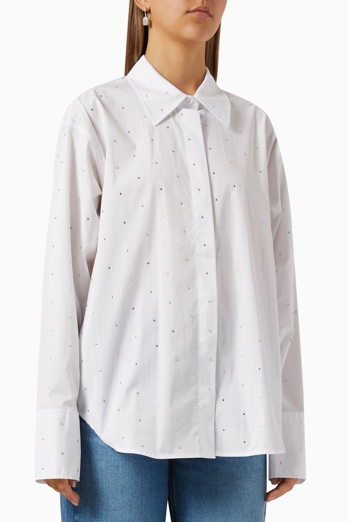 

Crystal Shirt in Poplin, White