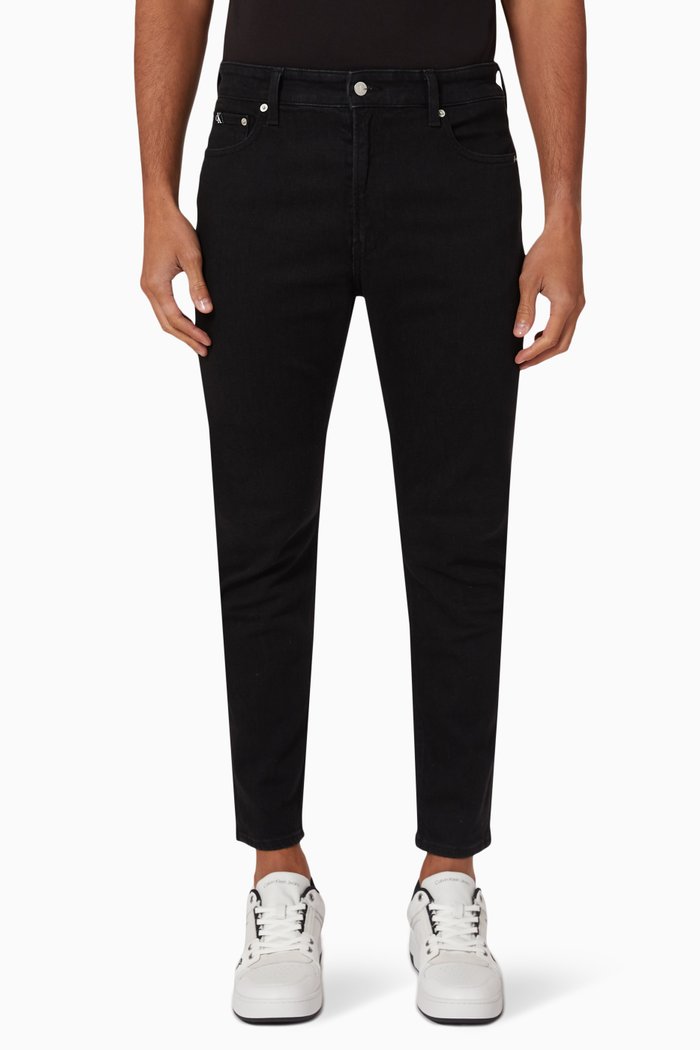 

Dad Jeans in Recycled Cotton Denim, Black