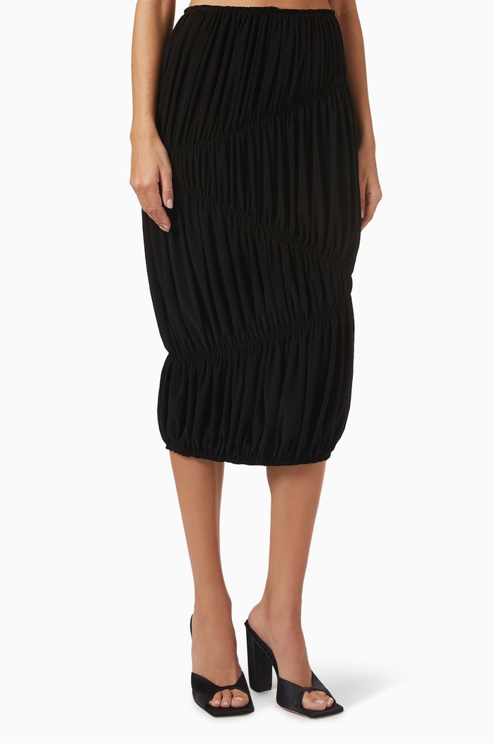 Zig Zag Tube in Stretch-jersey, Black