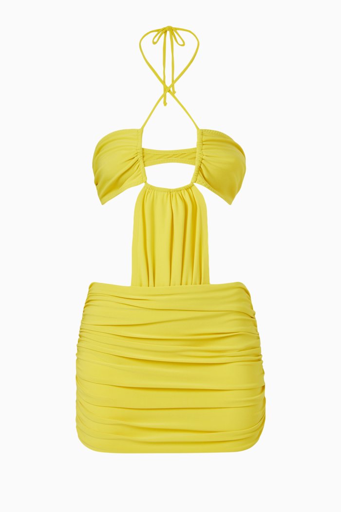 

Jason Bill Mini Dress in Stretch-jersey, Yellow