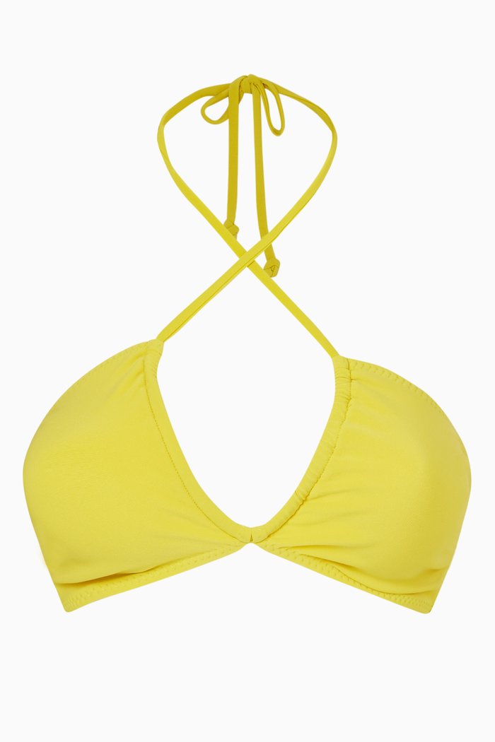 

Jason Bra Top in Four-way Stretch Lycra, Yellow