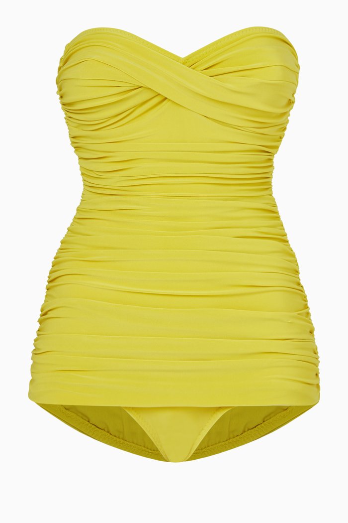 

Walter Mio One-piece Swimsuit in Poly-lycra, Yellow
