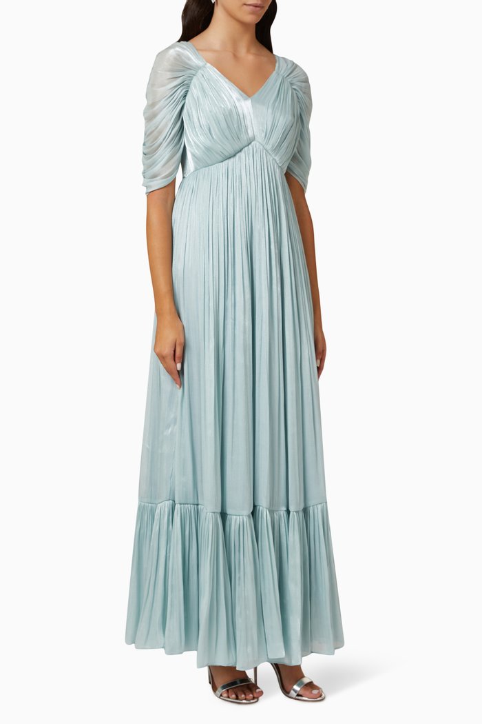 

Draped Maxi Dress, Green