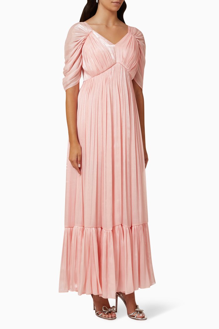

Draped Maxi Dress, Pink