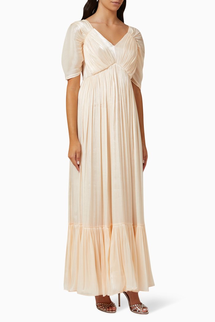 

Draped Maxi Dress, Neutral