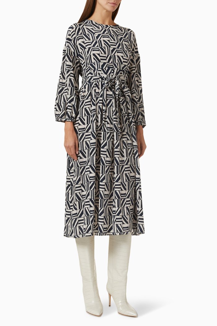 

Faenza Printed Midi Dress, Blue