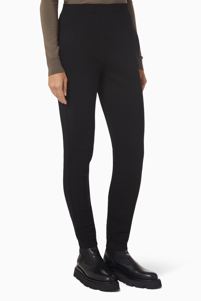 

Filante Logo-embroidered Pants in Stretch Cotton-jersey, Black
