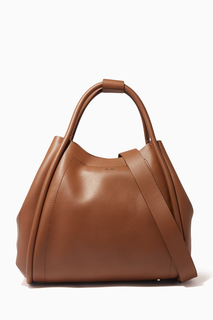 

Large Marinm Tote Bag in Leather, Metallic