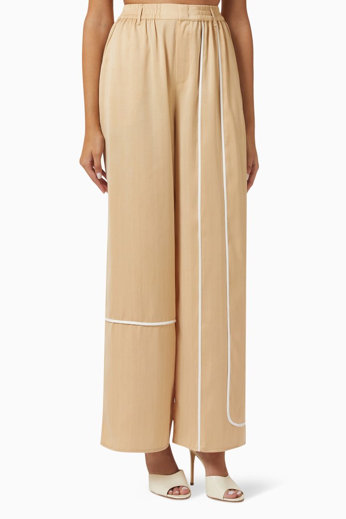 

Contrast Trim Pants, Neutral