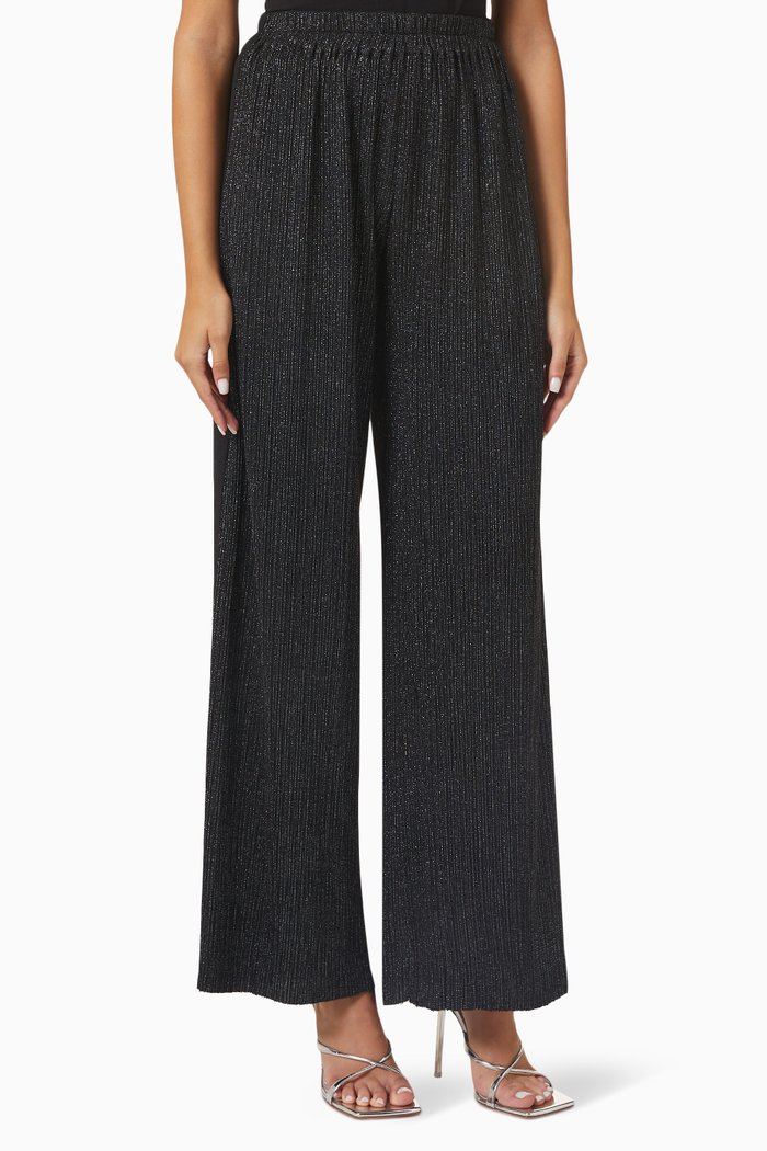 

Wide-leg Pants, Black